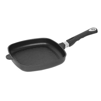 Tigaie grill 26 x 26 x 4 cm, inductie - AMT Gastroguss Tigaie grill 26 x 26 x 4 cm, inductie - AMT Gastroguss