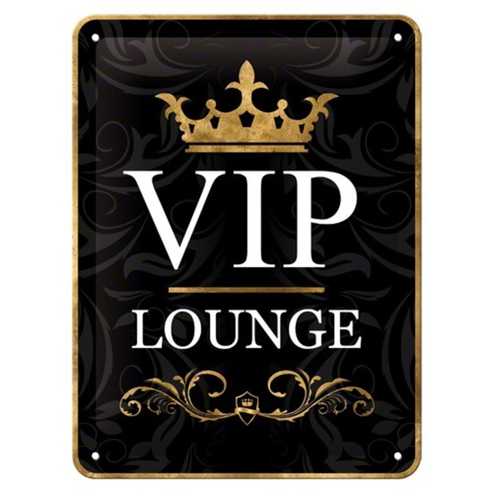 Tablou metalic - VIP Lounge - 15x20 cm