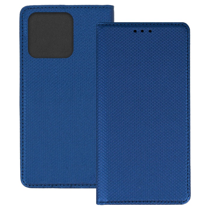 Husa pentru Oppo A5 Pro (4G / 5G), PU Casual Book, Buzunar card, Inchidere magnetica, Functie stand / suport, Decupaj difuzor apeluri, Acoperire completa 360 de grade, Protectie fata-spate, Tip carte, Albastru