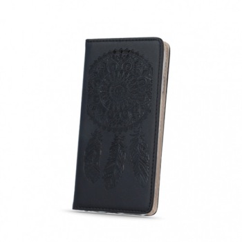 Husa Huawei P8 lite Smart Stamp (Model 1 - Negru) Husa Huawei P8 lite Smart Stamp (Model 1 - Negru)