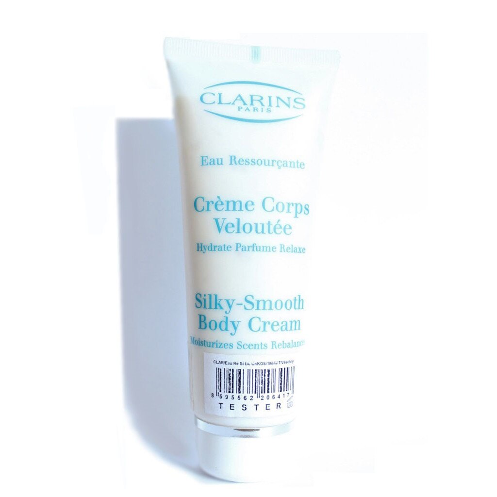Crema de corp Clarins Eau Ressourcante Silky-Smooth, Femei, 100ml, Tester