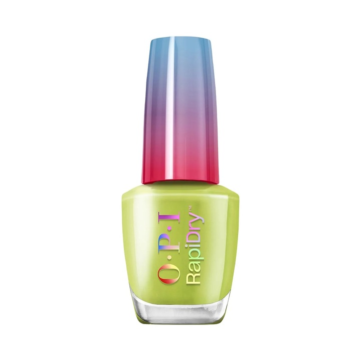 Lac de unghii cu uscare rapida, Opi, RapiDry, Screen-Grab Green, 9ml