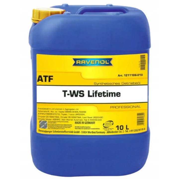 Ulei cutie viteze Ravenol ATF T-WS Lifetime 10L