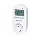 Warmtec GRT-01 programozható Wi-Fi termosztát konnektorba, fehér, 6,7x13,5x7,8cm