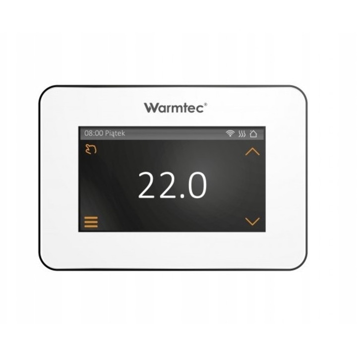 Warmtec XTSi-B Wi-Fi hőmérséklet-szabályozó, érintőképernyős, fehér, 13.5x9.4x4.2cm