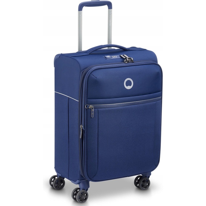 Куфар Delsey Brochant 2.0 син 55x35x25см разтегателен 40L TSA