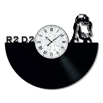 Ceas de perete Vintage din Vinyl - Revival Vinyl Wall Clock R2 D2 Robot Ceas de perete Vintage din Vinyl - Revival Vinyl Wall Clock R2 D2 Robot