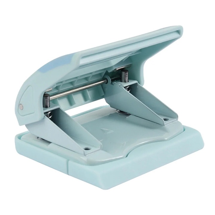 Perforator cu 2 gauri ZYBLSSBB LSM2xh4936-BCS0157504, din ABS, negru, 10.5 x 9 x 5.2 cm