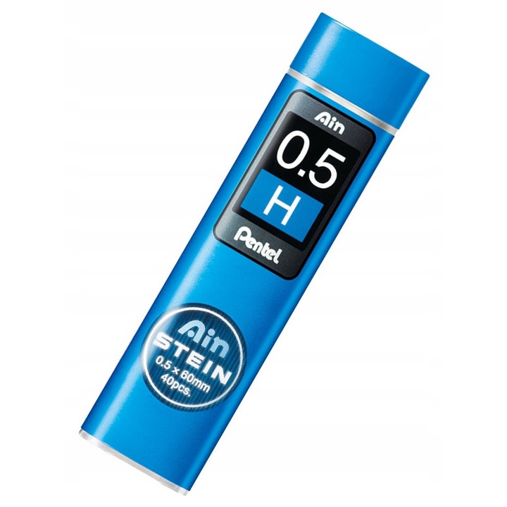 Графитни пълнители AIN STEIN 0,5 H Pentel, 40 бр