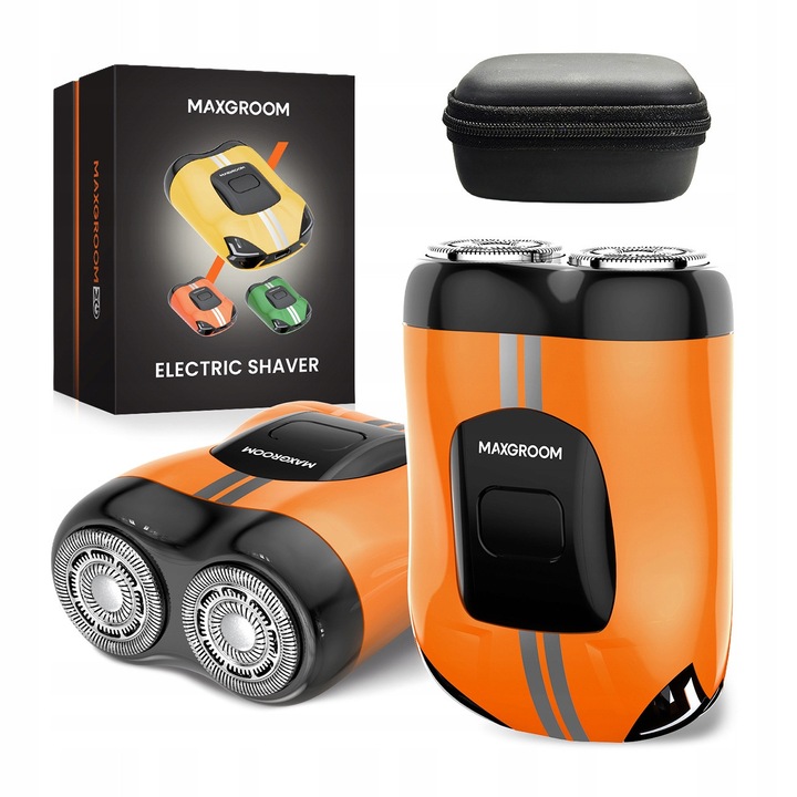 Електрическа самобръсначка MAXGROOM M-501 оранжева 7,1x5,6x2,1cm IPX7 USB-C