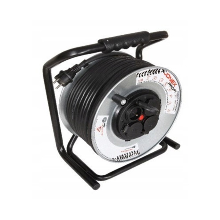 Prelungitor tambur Proline 4 prize cu impamantare IP44 25m 920W