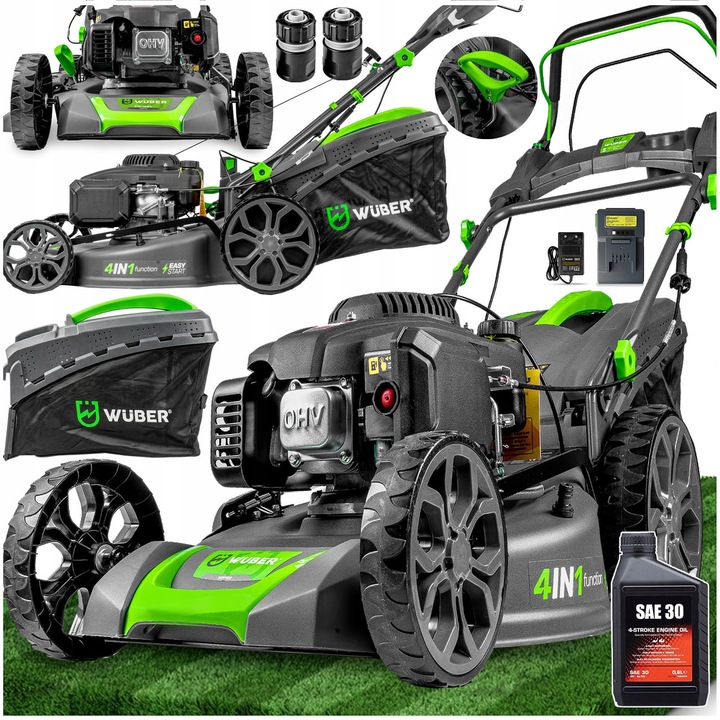 Косачка Wuber Loncin с бензинов двигател, стартиране с бутон