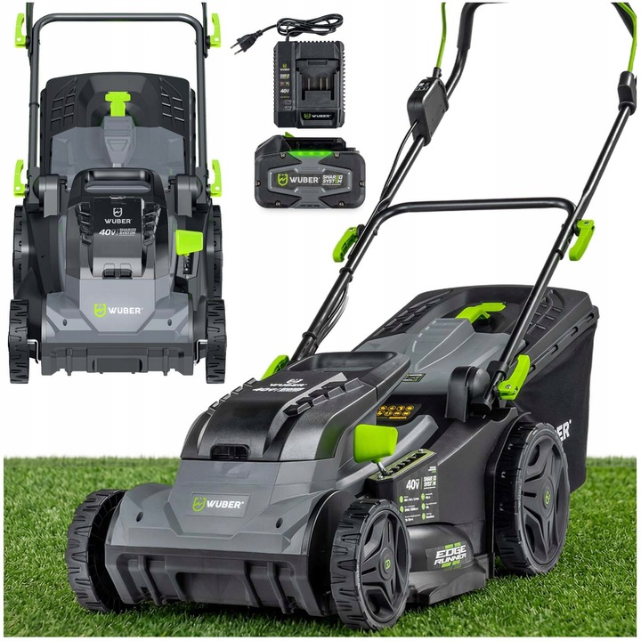 Косачка Wuber 40V 43cm 45L акумулаторна 4Ah безчеткова