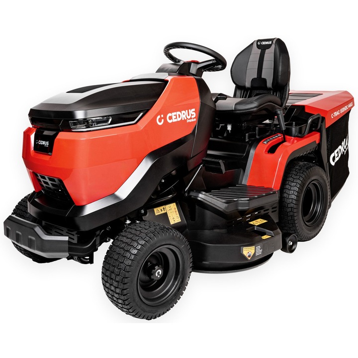 Tractor tuns iarba Cedrus C-TRAC 103HDC MAX, 2 cilindri, hidrostatic, 102cm, negru, 210x98x115cm