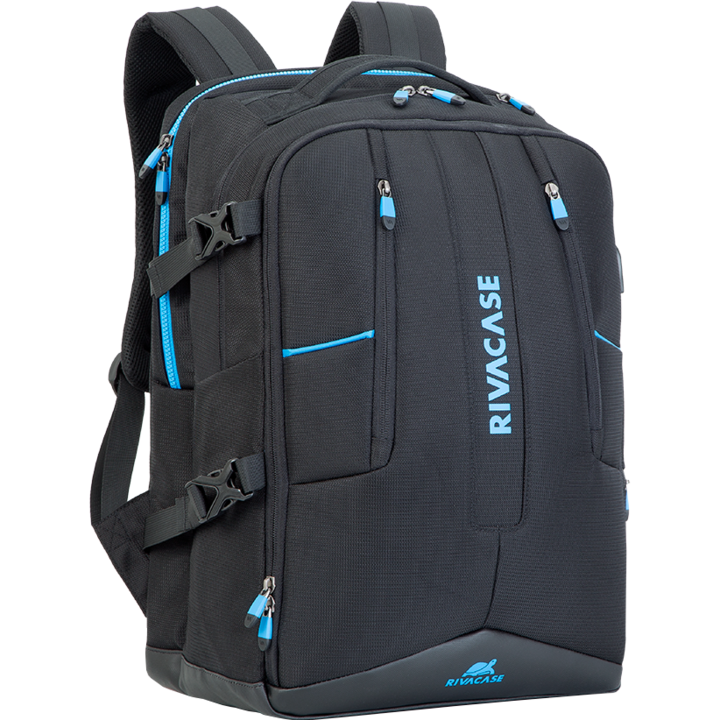 Rivacase 7860 Borneo laptop hátizsák, 17.3", USB port, Fekete