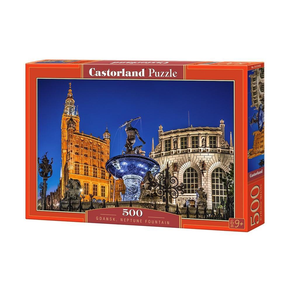 Puzzle Castorland, Gdansk, Neptune Fountain, 500 Piese