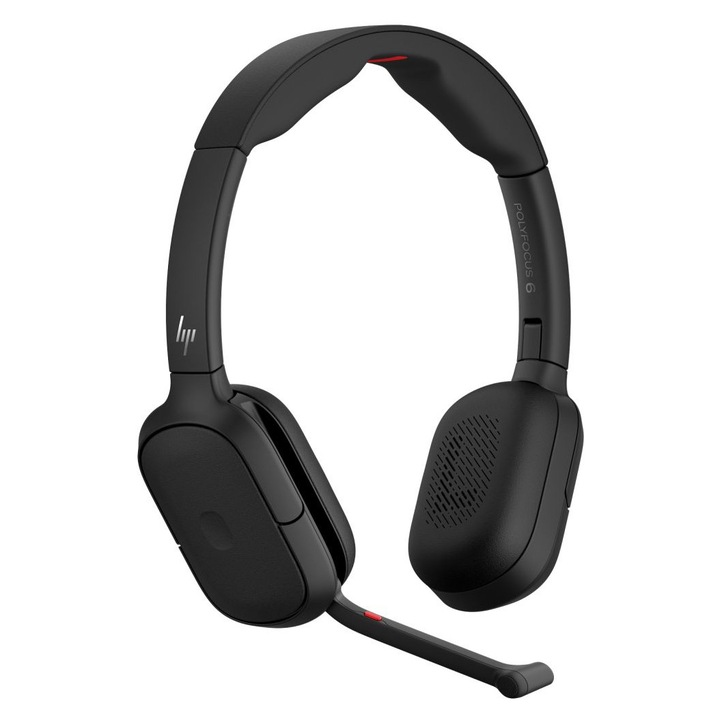 Casti Bluetooth HP Poly Focus 625, negru, microfon, 20Hz-20kHz