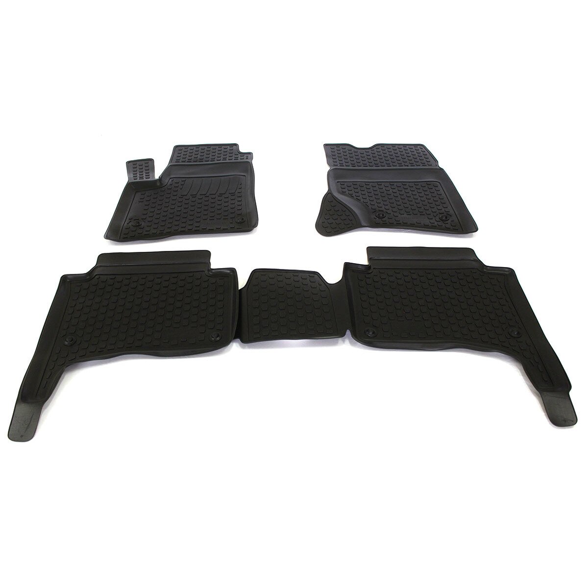 Set covoare cauciuc MAGSTAR stil tavita VW Touareg I 2002-2010, fara miros calitate premium, suprafata anti-derapanta