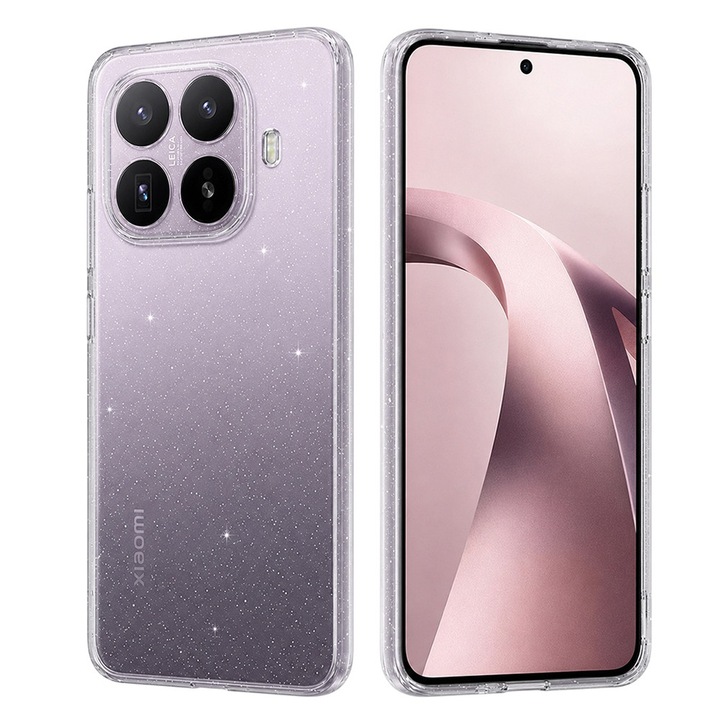 Husa pentru Xiaomi 17T Daden® SparkleSkin, Antisoc, Calitate Premium, Transparent