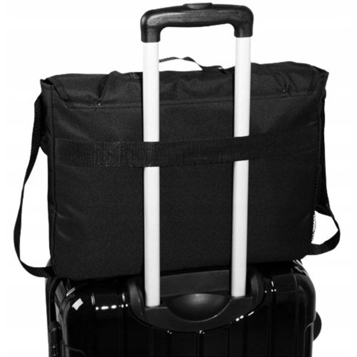 Geanta Laptop 15.6" Neagra, Eleganta, Rezistenta, pentru Calatorii