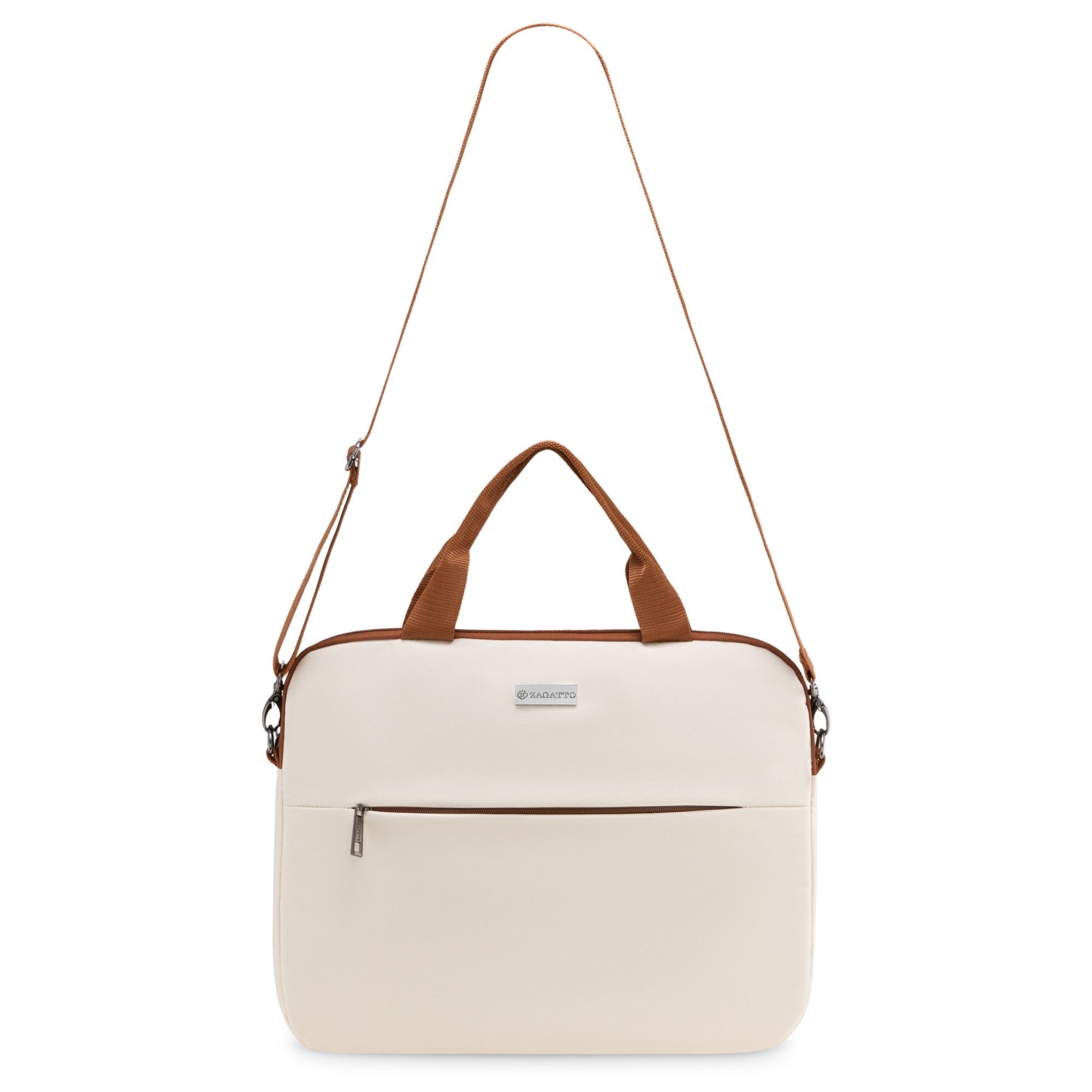 Geanta laptop 15 "6" Zagatto, bej, usoara, spatioasa, eleganta