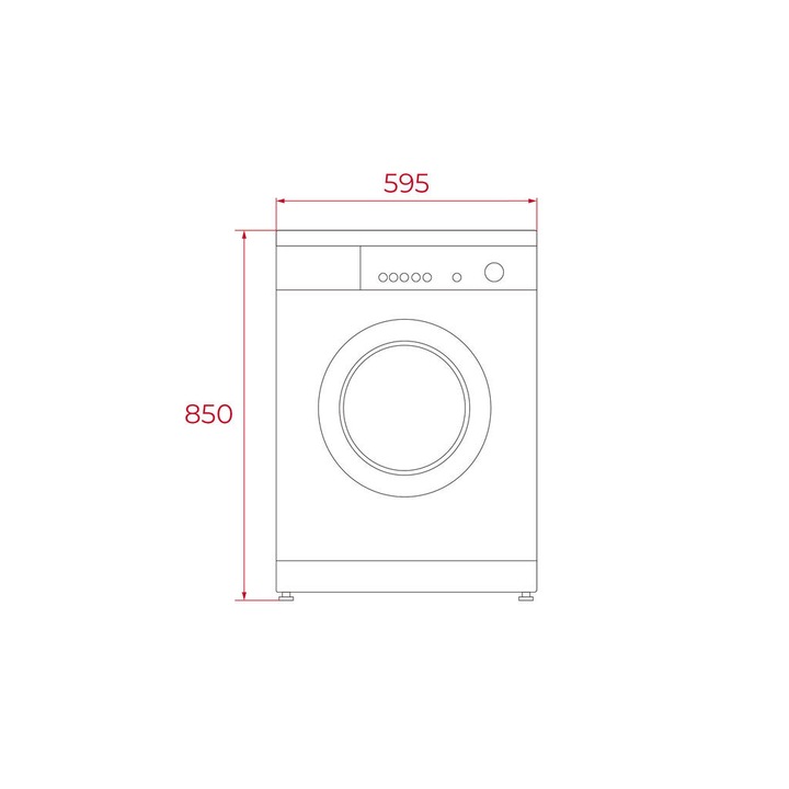 Mașina de spalat rufe TEKA WMK 40840 WH, 8 kg, 1400 rpm, 15 programe spalare, Motor Inverter, Clasa A, Alba