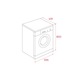 Mașina de spalat rufe TEKA WMK 40840 WH, 8 kg, 1400 rpm, 15 programe spalare, Motor Inverter, Clasa A, Alba