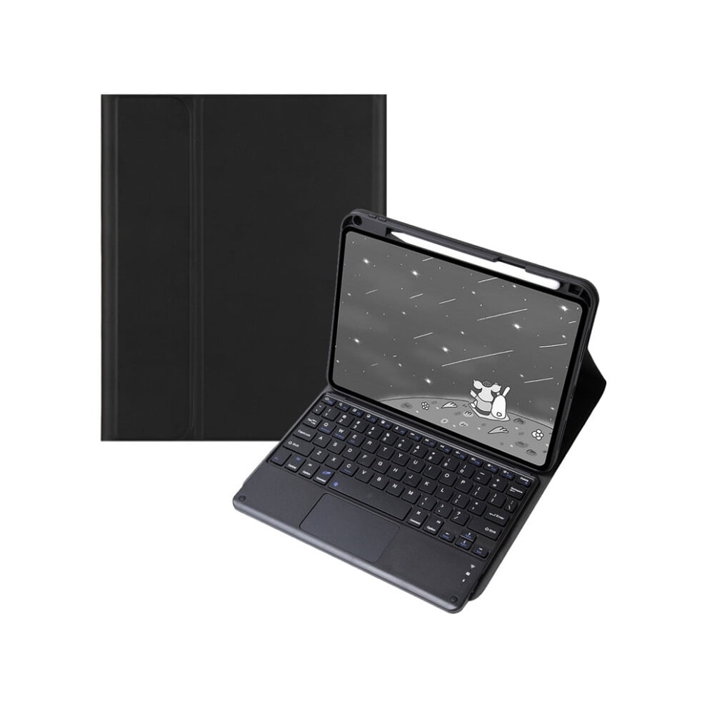 Husa cu tastatura Bluetooth si touchpad pentru tableta 10.1 inch, piele, bonbon