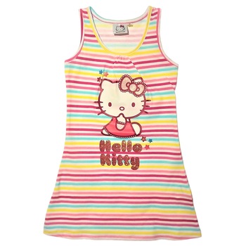 Rochie copii , Hello Kitty , dungi , 10 ani/140cm Rochie copii , Hello Kitty , dungi , 10 ani/140cm
