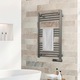 Calorifer/radiator electric pentru baie Cecotec, Ready Warm 9100 Smart Towel, 15 elementi, protectie IP24, 3 moduri de functionare Comfort/ECO/Open Window, temperatura reglabila 10°C- 35°C, timer 9h, programator saptamanal, protectie supraincalzire, inox