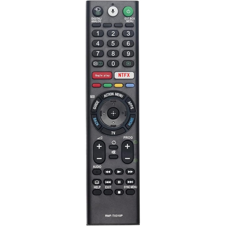 Telecomanda inlocuitoare RMF-TX310P pentru Televizor Sony KD-43X7500F KD-49X7500F KD-55X7500F KD-55X8500F