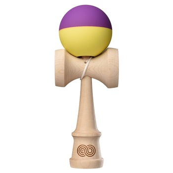 Kendama USA Kaizen 2.0 - Half Split - Maple - Purple and Yellow Kendama USA Kaizen 2.0 - Half Split - Maple - Purple and Yellow