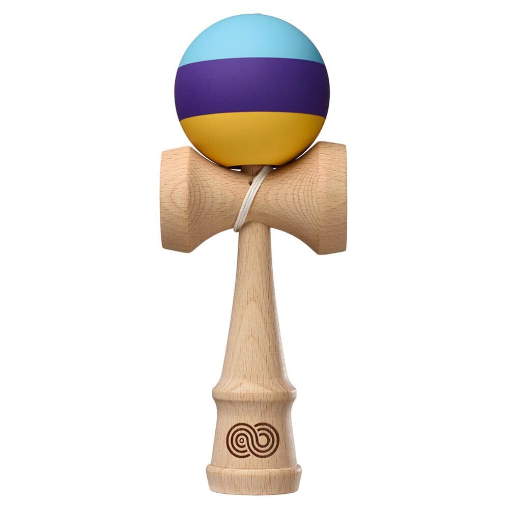 Kendama USA Kaizen Trip Split - Aqua Purple Yellow - Silk