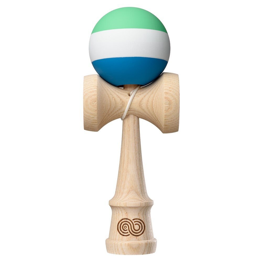 Kendama USA Kaizen 2.0 - Trip Split - Ash - Green White Blue