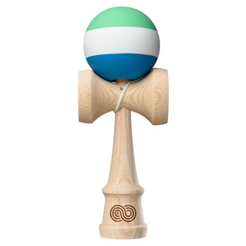 Kendama USA Kaizen 2.0 - Trip Split - Ash - Green White Blue Kendama USA Kaizen 2.0 - Trip Split - Ash - Green White Blue