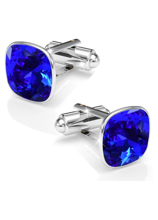 Butoni camasa Mennica Swidnicka Majestic Blue argint 925 5.2g