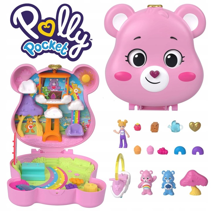 Polly Pocket Care Bears - Set compact cu papusa si accesorii