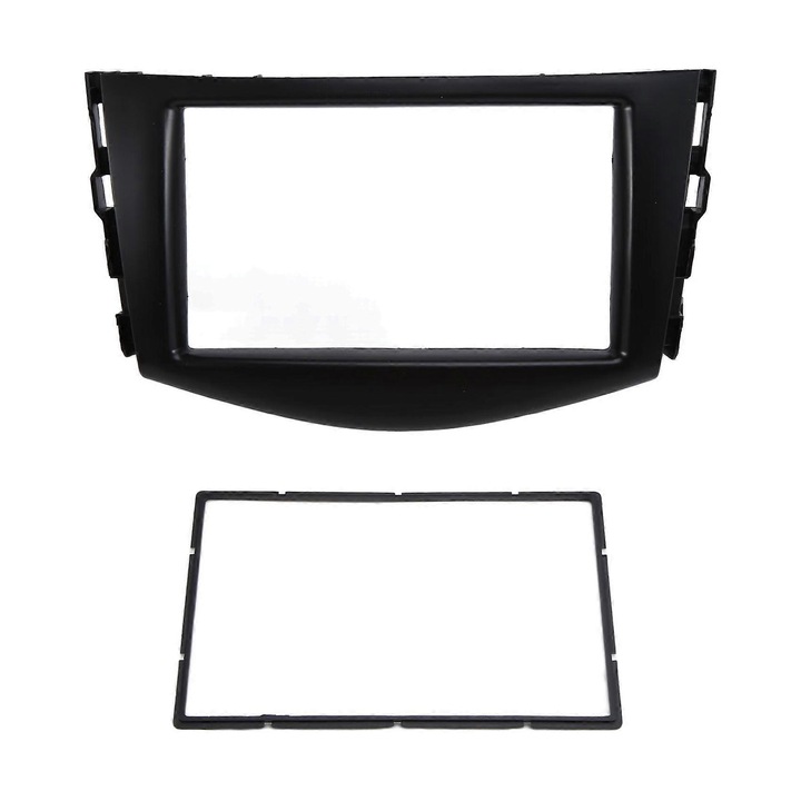 Rama fascia plastic negru 2 Din 20x10cm set