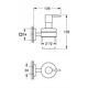 Dozator Sapun Grohe Start Cube Inox 160ml, Montaj Flexibil