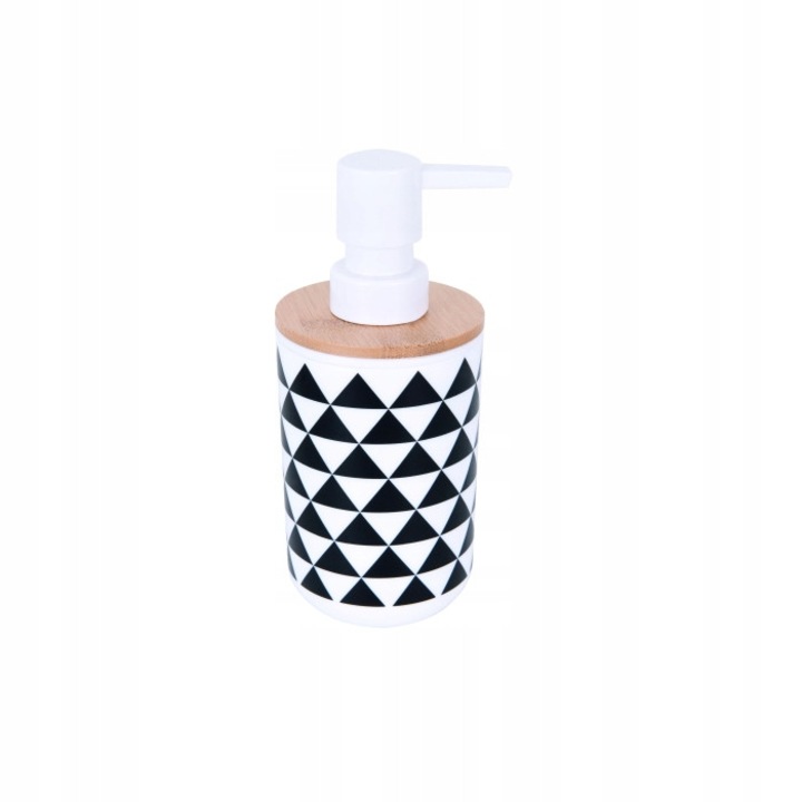 Dozator Sapun Bisk Snow Concept Alb/Negru 07897