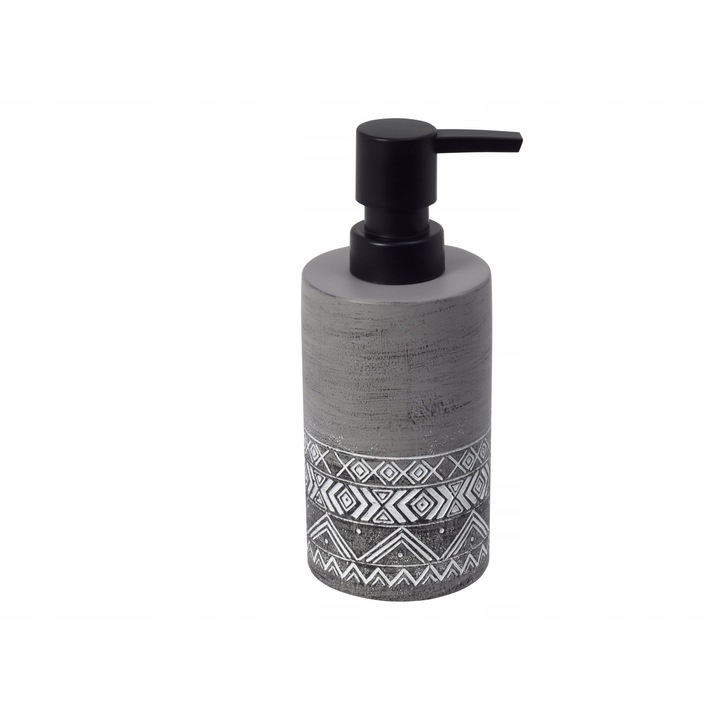 Dispenser Sapun Lichid Bisk 200ml, Negru/Gri/Argintiu, Stocare