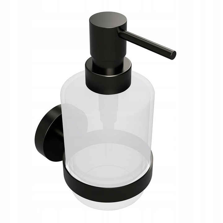 Dozator Sapun Lichid Bemeta Graphit 200ml, Sticla, Finisaj Mat