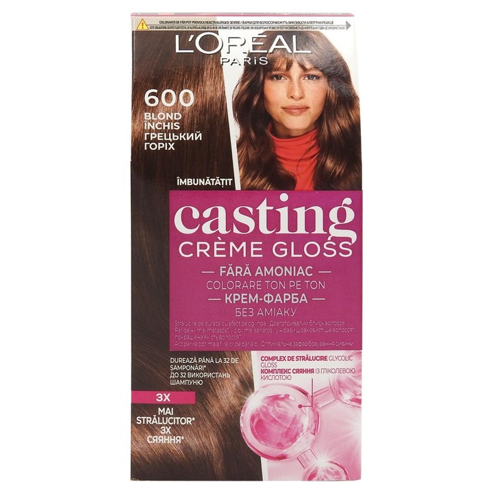 Vopsea pentru Par, Casting Creme Gloss, 600 Blond Inchis