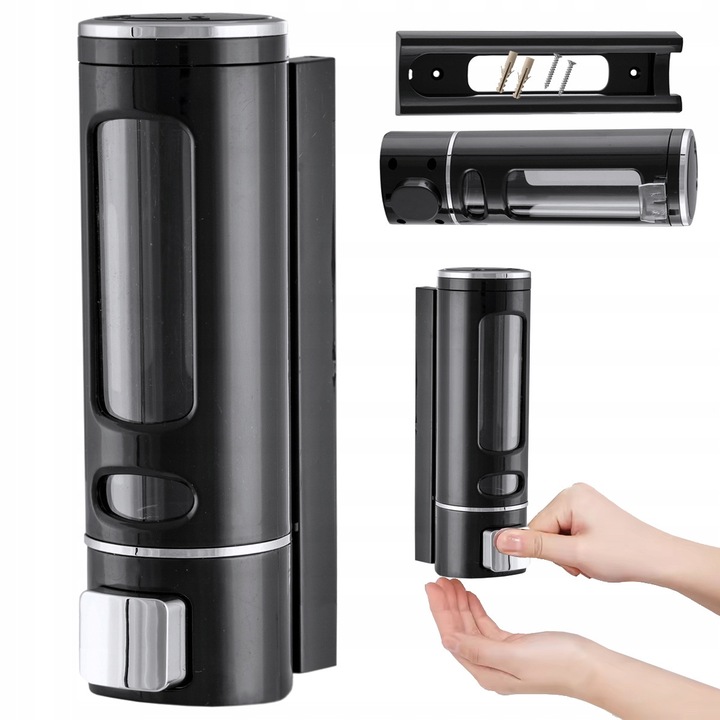 Dozator Sapun Lichid Perete Negru 400ml
