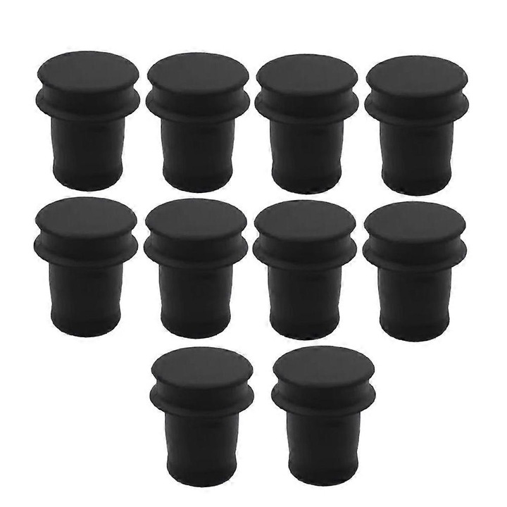 Set 10 capace negre din plastic pentru priza bricheta consola fata BMW 1 3 4 5 X3 X5 X6