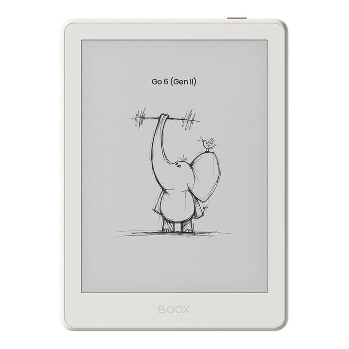 Tableta E-Ink Boox GO 6 GEN II, 6 inch, Octa-Core, 3GB RAM, 32 GB, Android 11, Shel White
