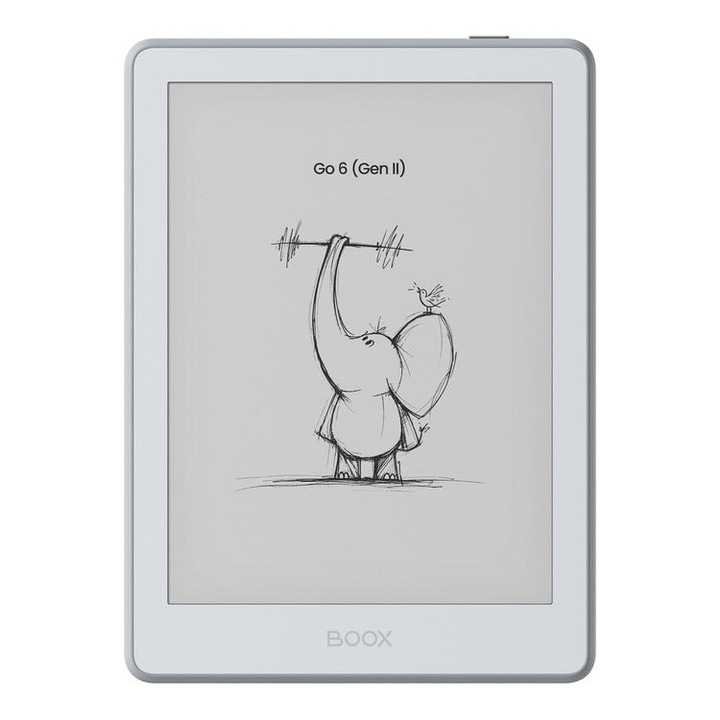 Tableta E-Ink Boox GO 6 GEN II, 6 inch, Octa-Core, 3GB RAM, 32 GB, Android 11, Stone Grey