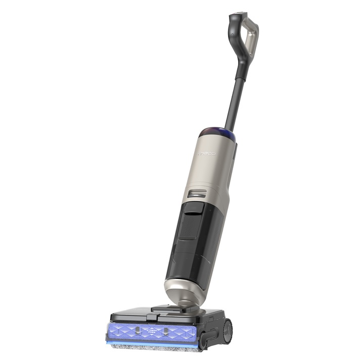 Aspirator Vertical Cu Spalare Tineco Floor One S7 Max Gold, 220 W, Aspirare Uscat/Umed, Autocuratare FlashDry, Autonomie 50 Min, 21.6 V, WiFi, Auriu/Negru