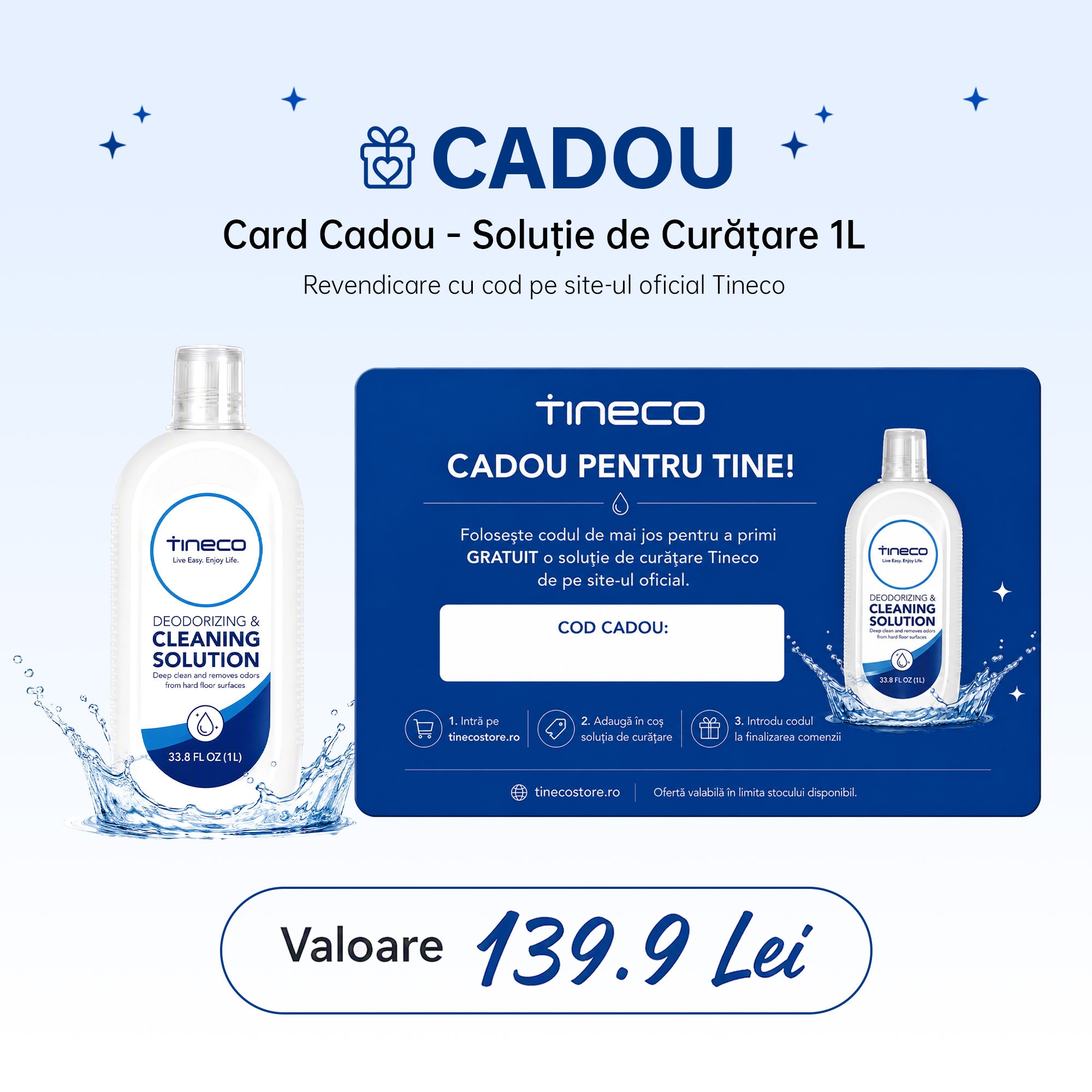 Aspirator Vertical Cu Spalare Tineco Floor One Switch i5 Stretch, 190 W, Aspirare Uscat/Umed, 180° Flexibil, Autonomie 35 Min, 21.6 V, Alb