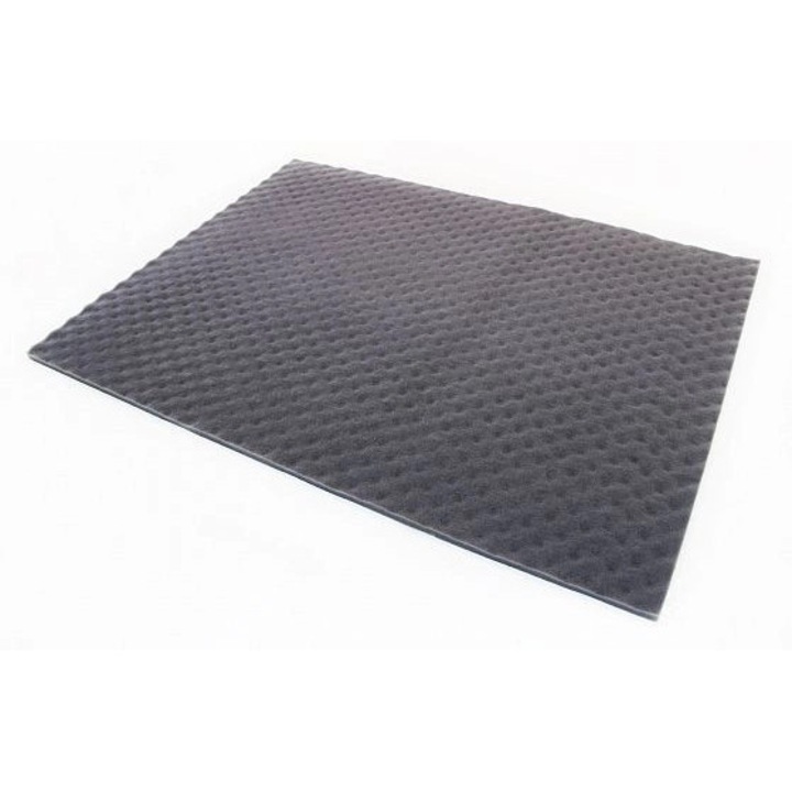 Pachet Insonorizant auto Premium STP® Relief 15, 15mm, Set 7 Foi, 1.31m², Material autoadeziv, Spuma poliuretanica fonoabsorbanta, Izolator de zgomot, Foaie de insonorizant, 375x500mm